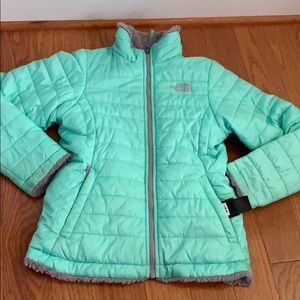 The north Face girls reversible jacket Med